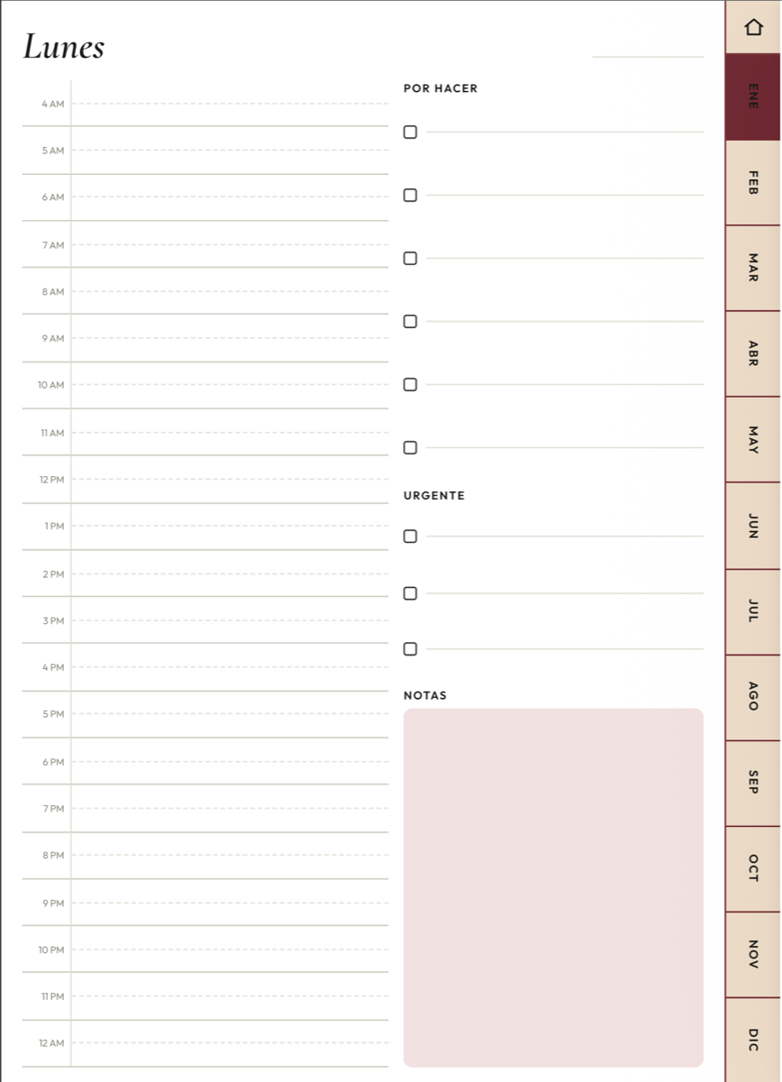 Agenda Digital — vista diaria