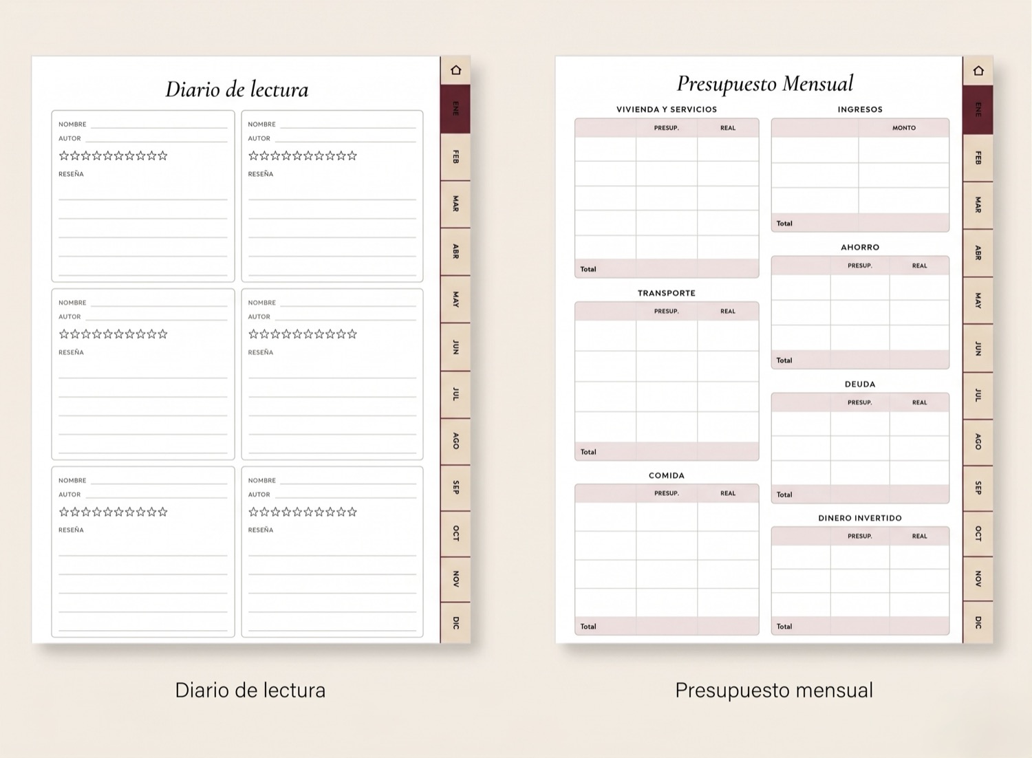 Agenda — Lectura y finanzas